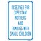 Signmission Reserved For Expectant Mothers And Families With S Aluminum, 18" L, 12" H, A-1218-24800 A-1218-24800 - alternate 1